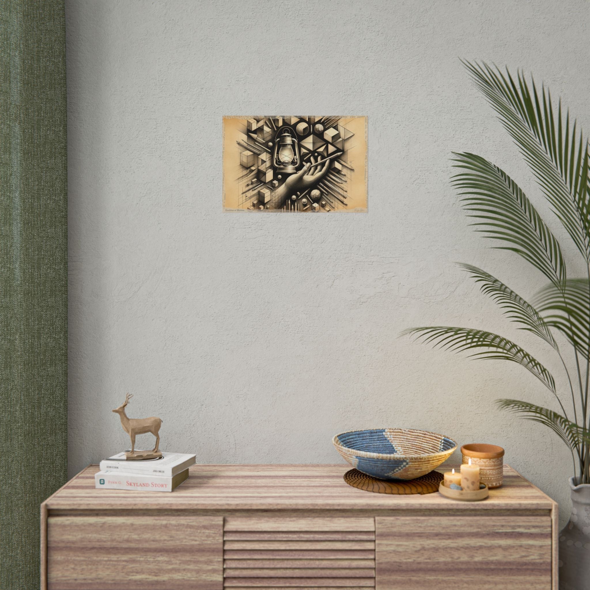 "Geometric Luminescence Unveiled" - Art Print by Teo Teglia Art