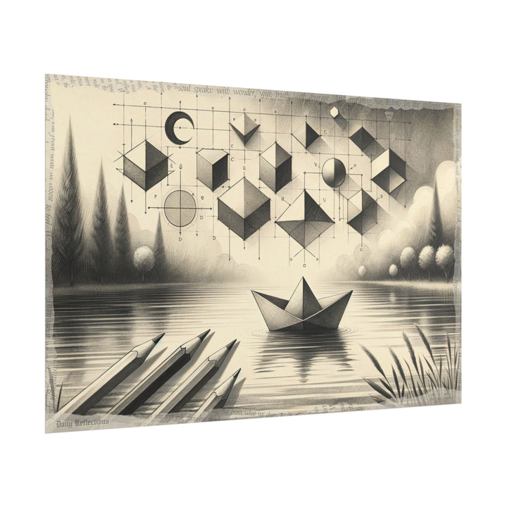 ✏️ Geometric Serenity Voyage - Art Print by Teo Teglia Art
