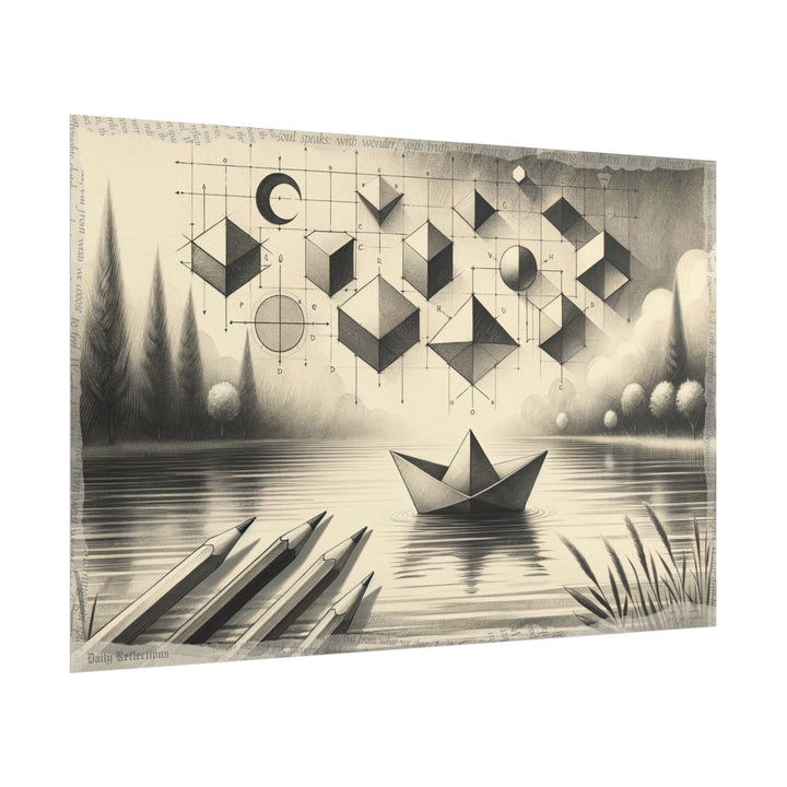 ✏️ Geometric Serenity Voyage - Art Print by Teo Teglia Art