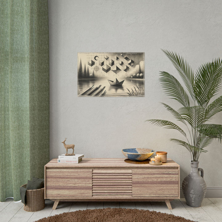 ✏️ Geometric Serenity Voyage - Art Print by Teo Teglia Art