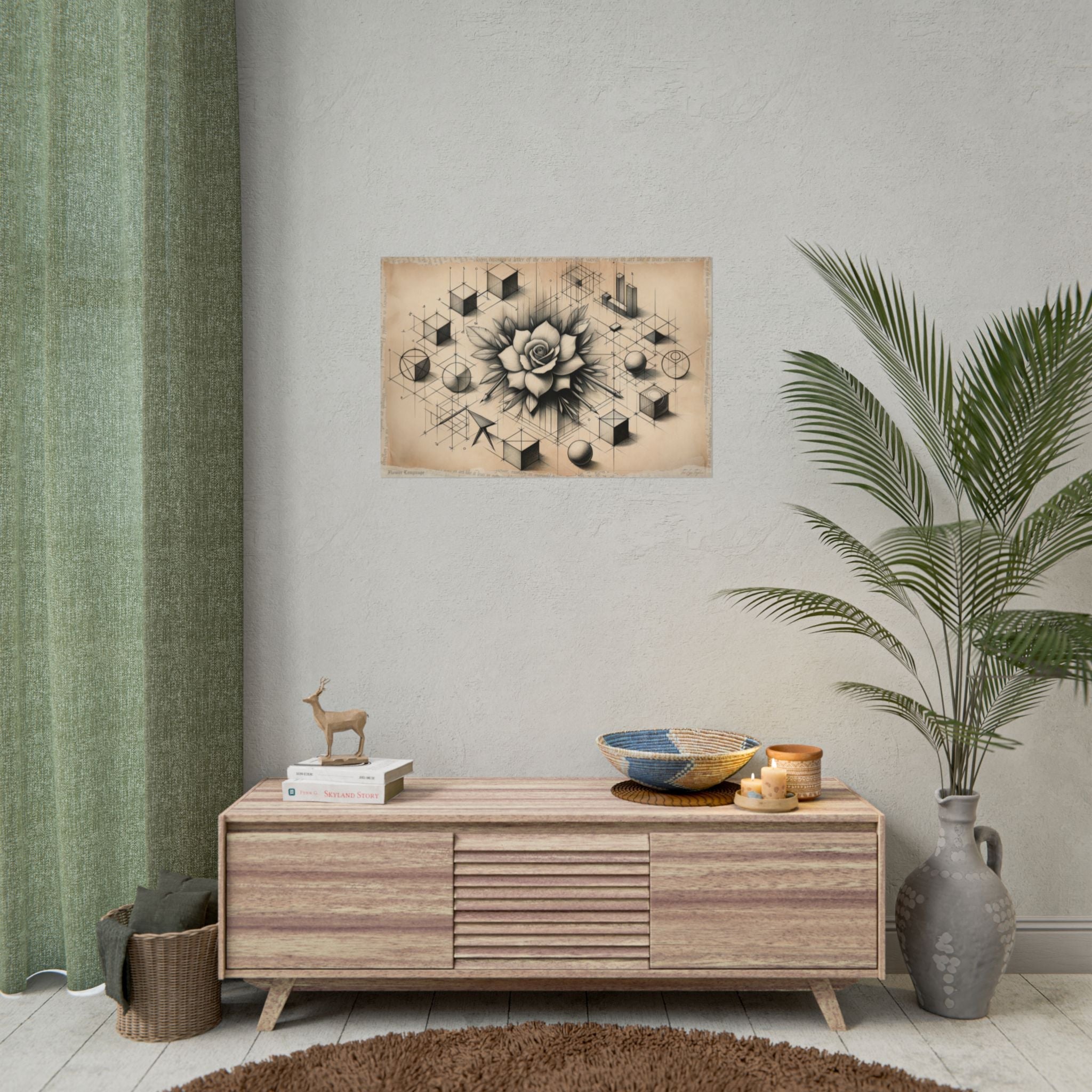 Geometry Blooms Emotion - Art Print by Teo Teglia Art