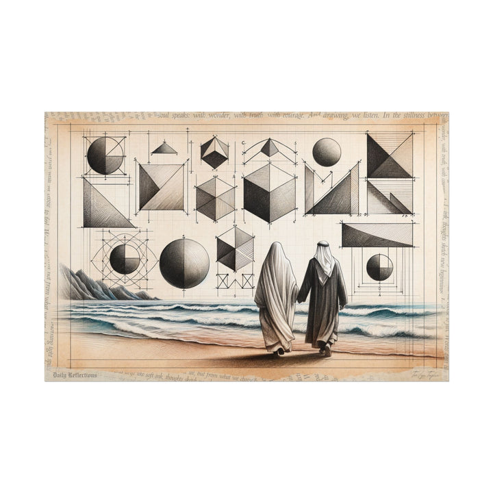 Geometry Blooms in Love - Art Print by Teo Teglia Art