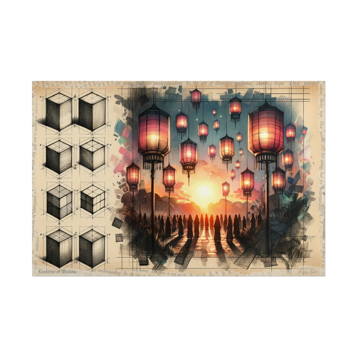 Geometry Blossoms to Dusk - Art Print by Teo Teglia Art