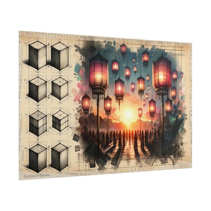 Geometry Blossoms to Dusk - Art Print by Teo Teglia Art