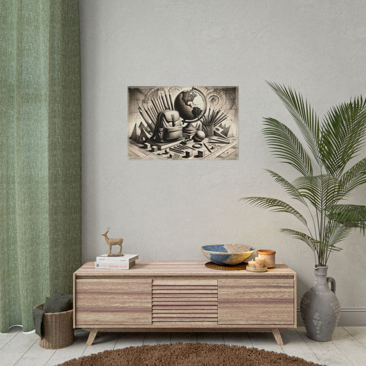 "Geometry Blossoms Wisdom" - Art Print by Teo Teglia Art