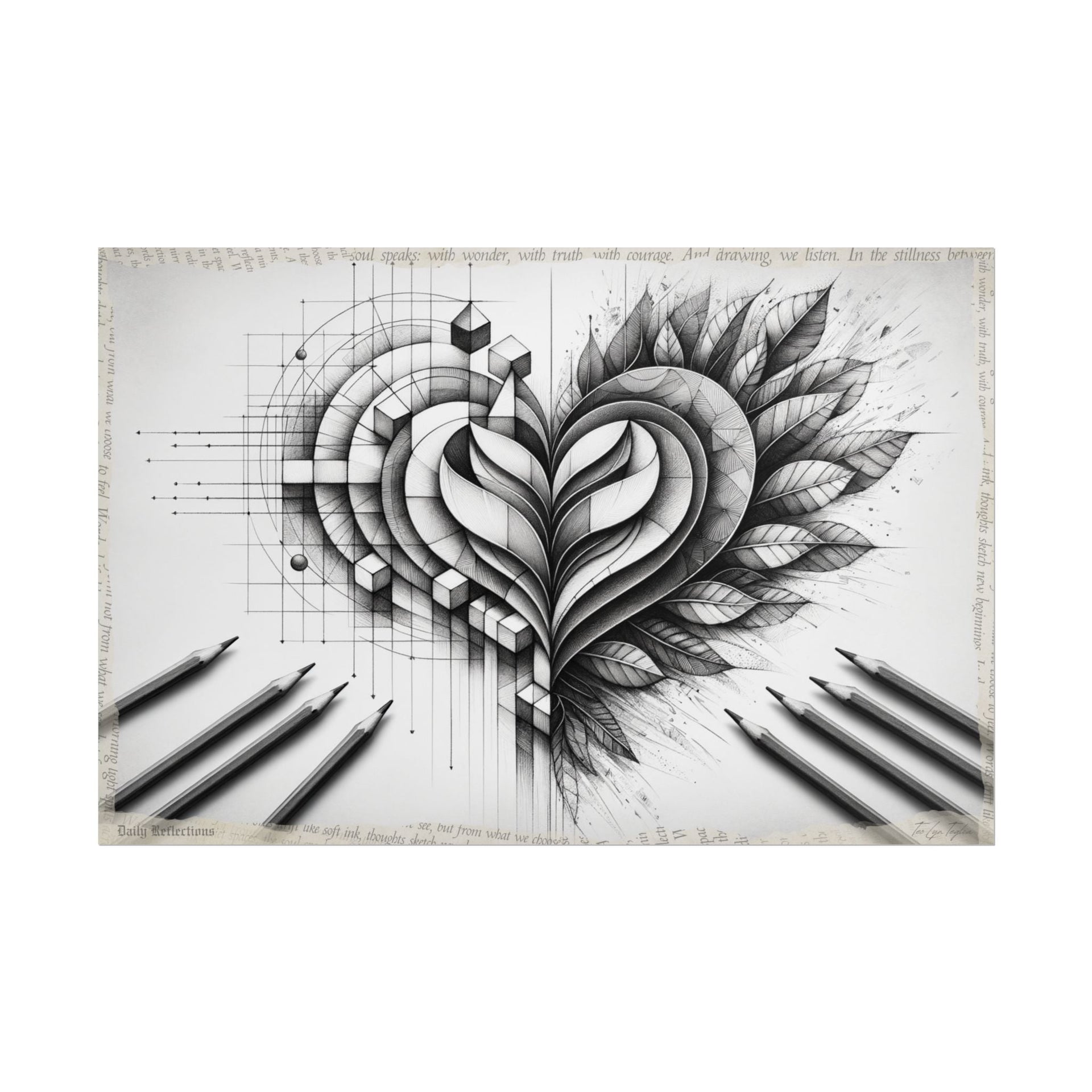 "Geometry of Graceful Gratitude" - Art Print by Teo Teglia Art