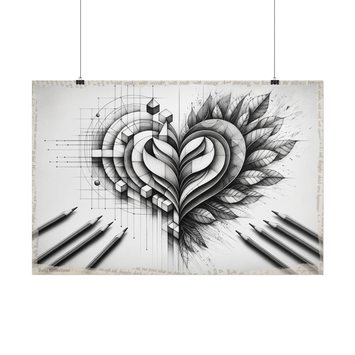 "Geometry of Graceful Gratitude" - Art Print by Teo Teglia Art