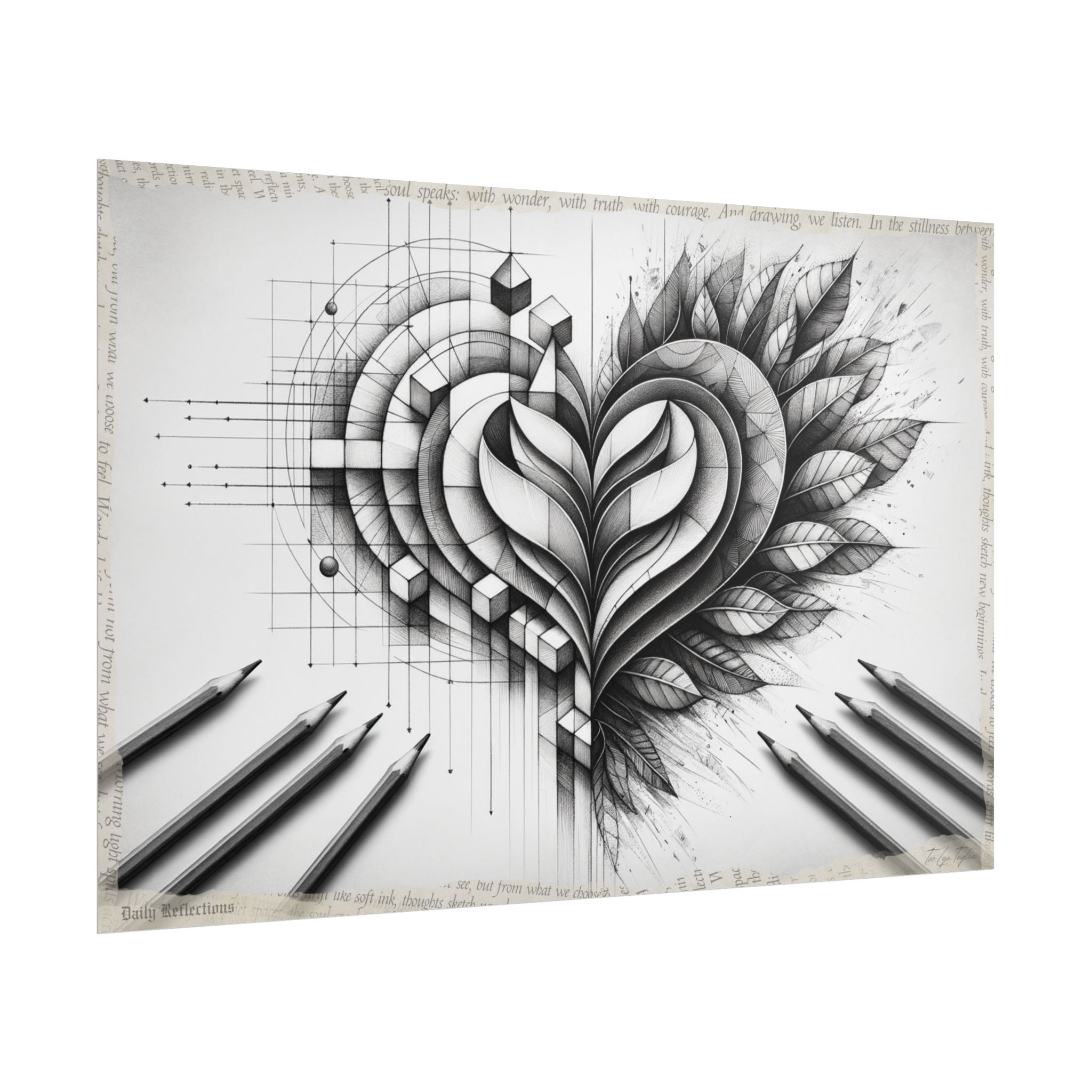 "Geometry of Graceful Gratitude" - Art Print by Teo Teglia Art