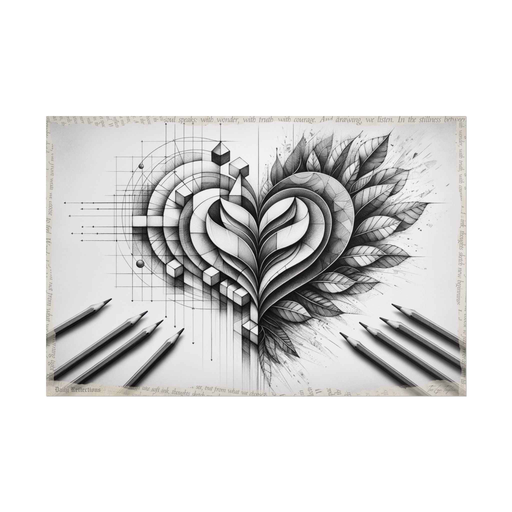 "Geometry of Graceful Gratitude" - Art Print by Teo Teglia Art