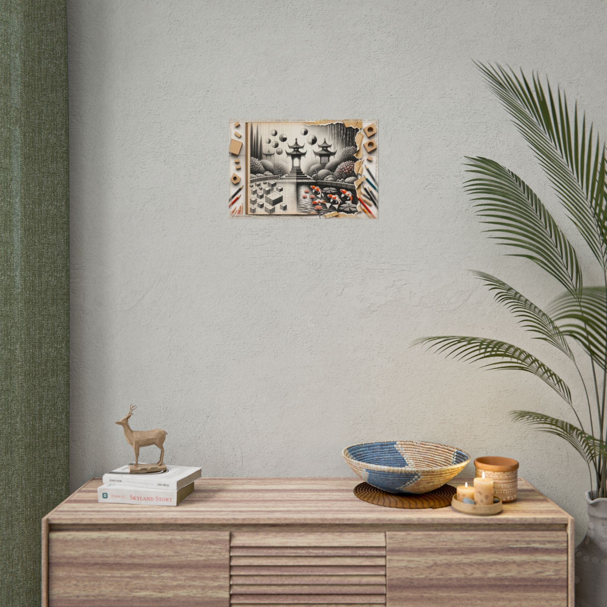 "Geometry's Peaceful Awakening" - Art Print by Teo Teglia Art