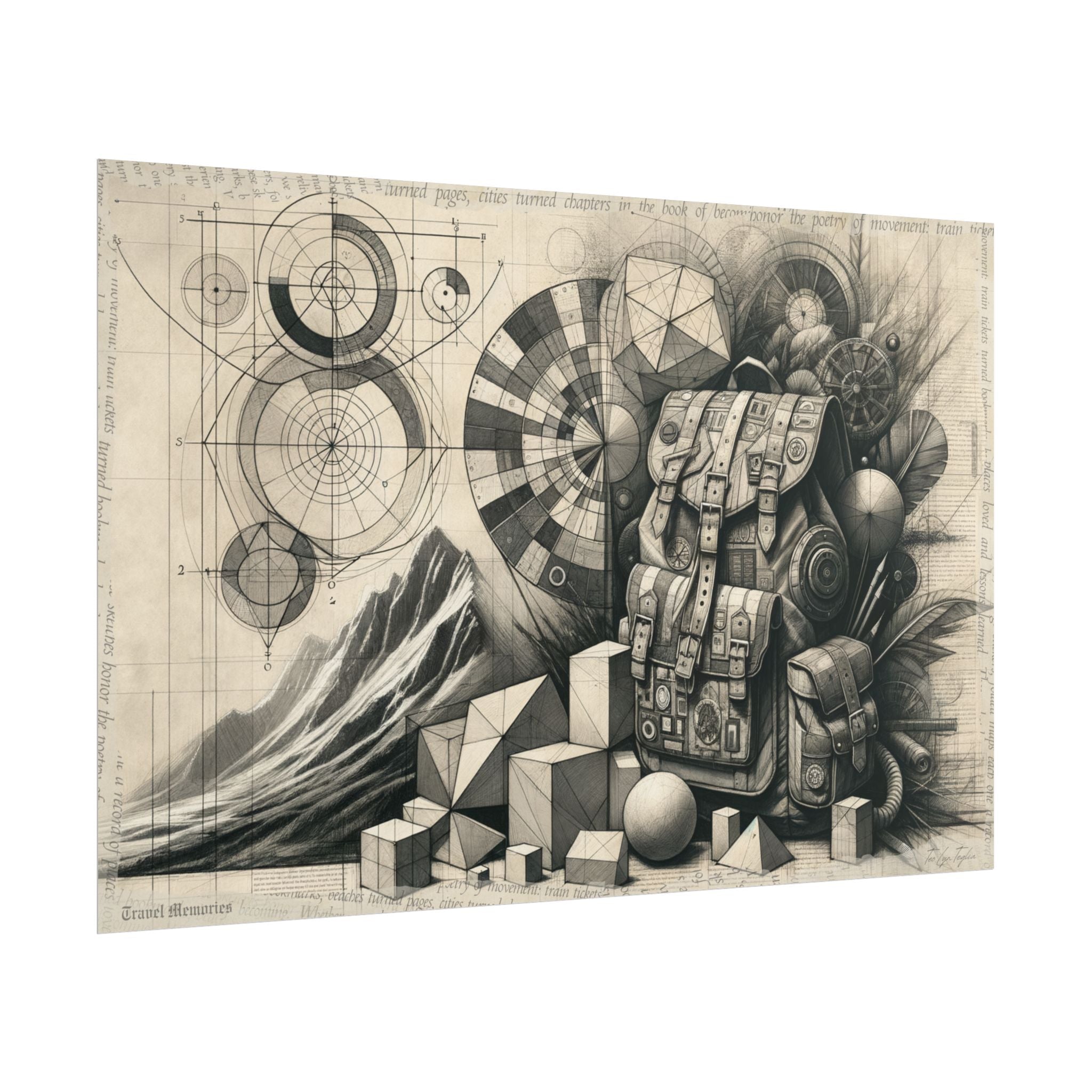 ✏️ Geometry's Wanderlust Overture - Art Print by Teo Teglia Art