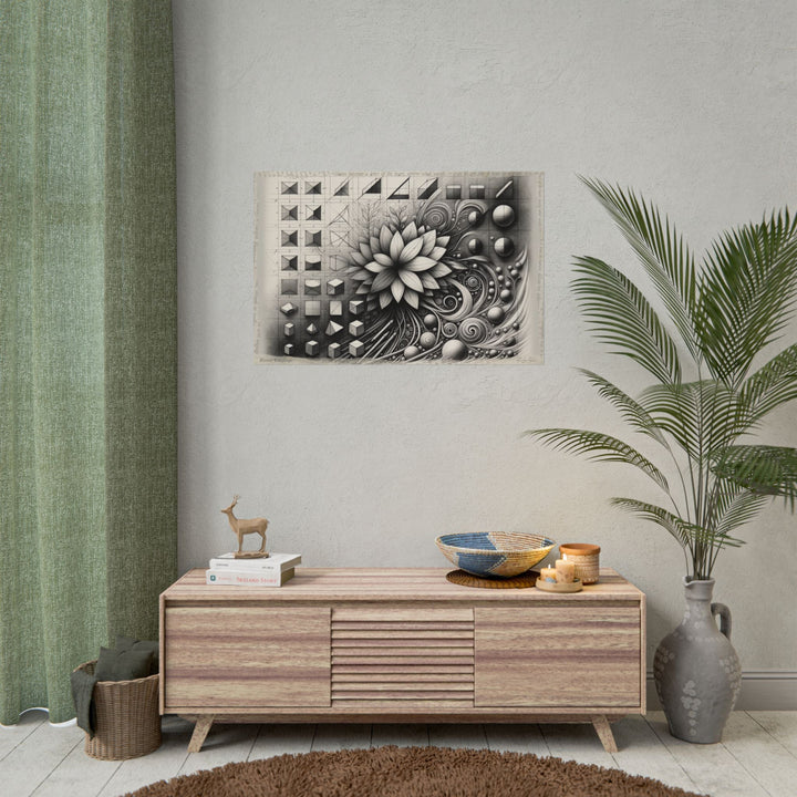 Harmony in Numeric Blooms - Art Print by Teo Teglia Art