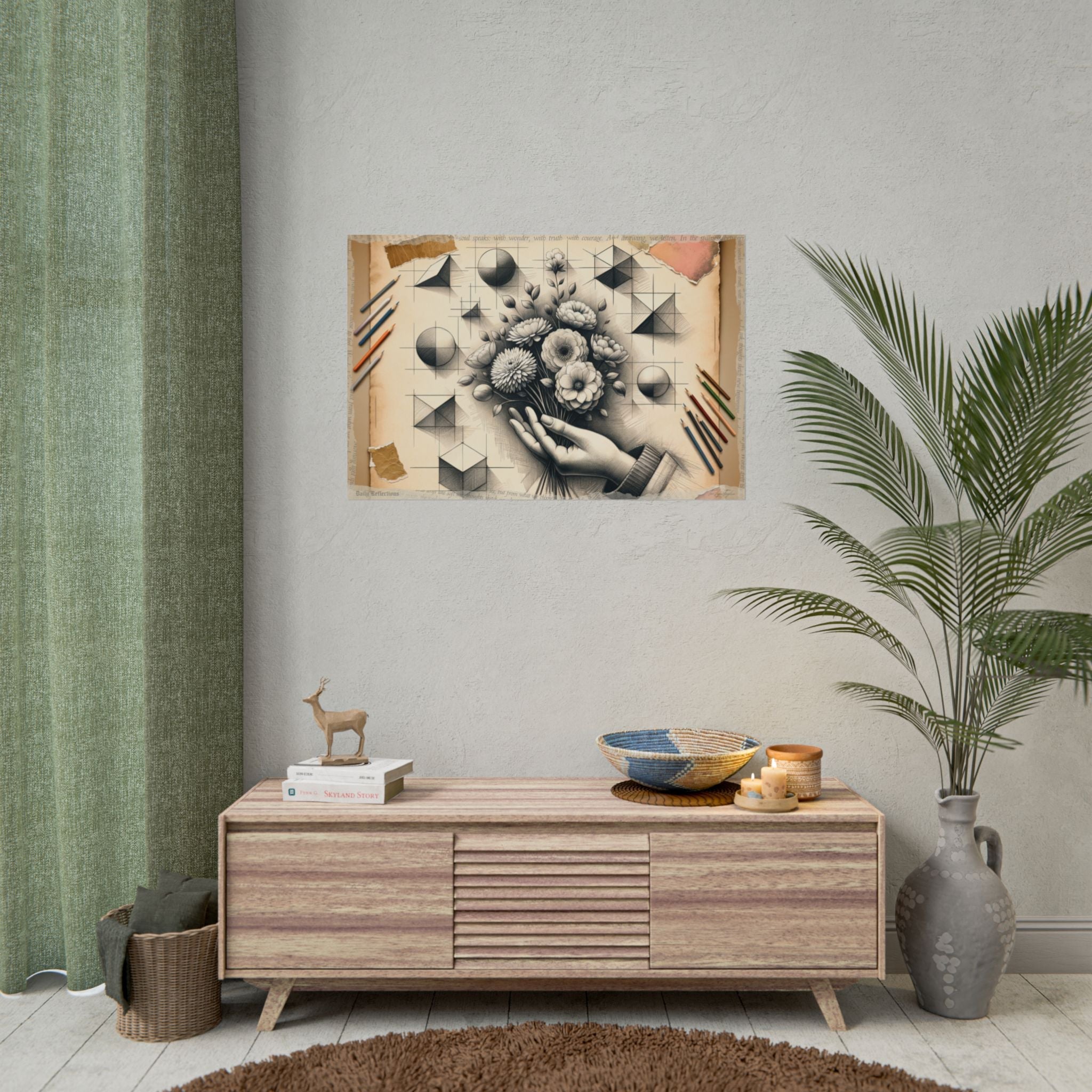 ✏️ Harmony in Progression: From Geometry to Kindness - Art Print by Teo Teglia Art