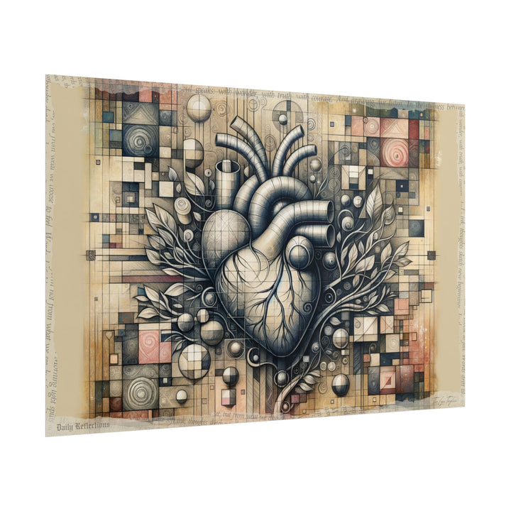 ✏️ Heart Vines: Serenity Sketched - Art Print by Teo Teglia Art