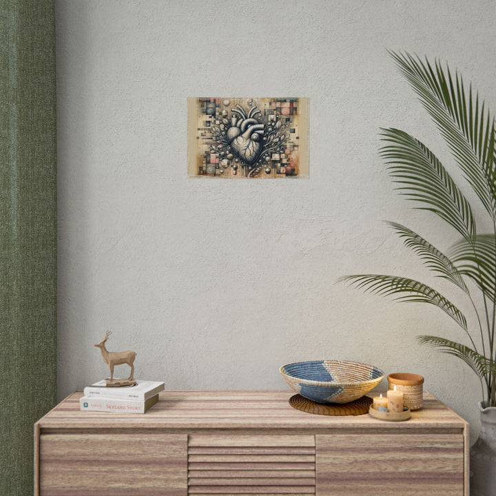 ✏️ Heart Vines: Serenity Sketched - Art Print by Teo Teglia Art
