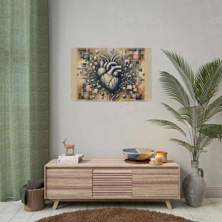 ✏️ Heart Vines: Serenity Sketched - Art Print by Teo Teglia Art