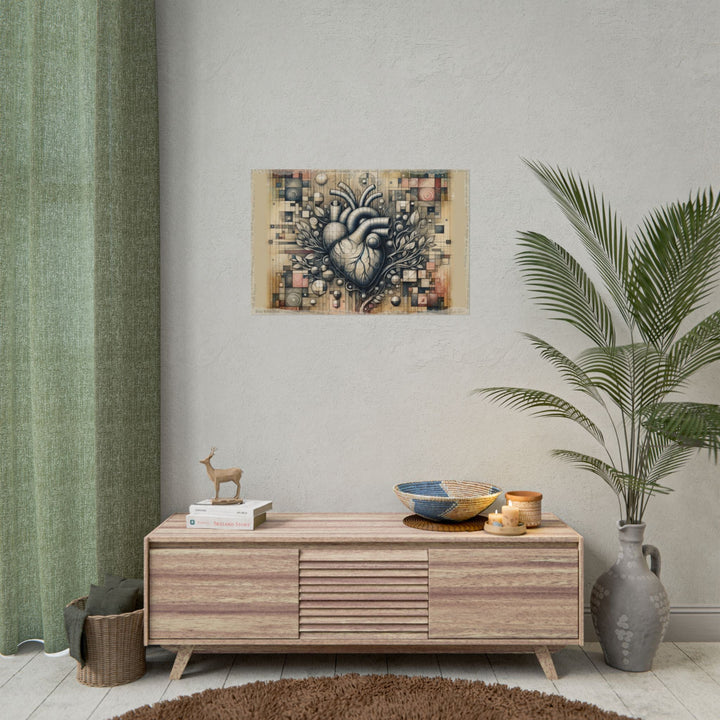 ✏️ Heart Vines: Serenity Sketched - Art Print by Teo Teglia Art