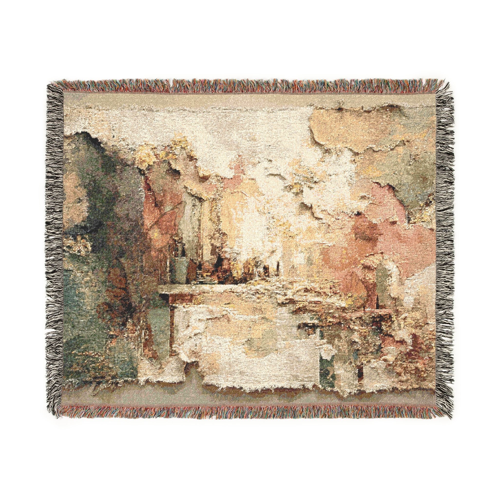 Home Is Not a Place — Woven Throw Blanket by Teo Teglia