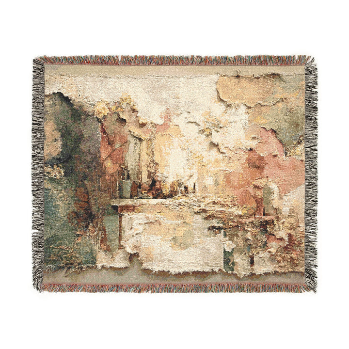 Home Is Not a Place — Woven Throw Blanket by Teo Teglia