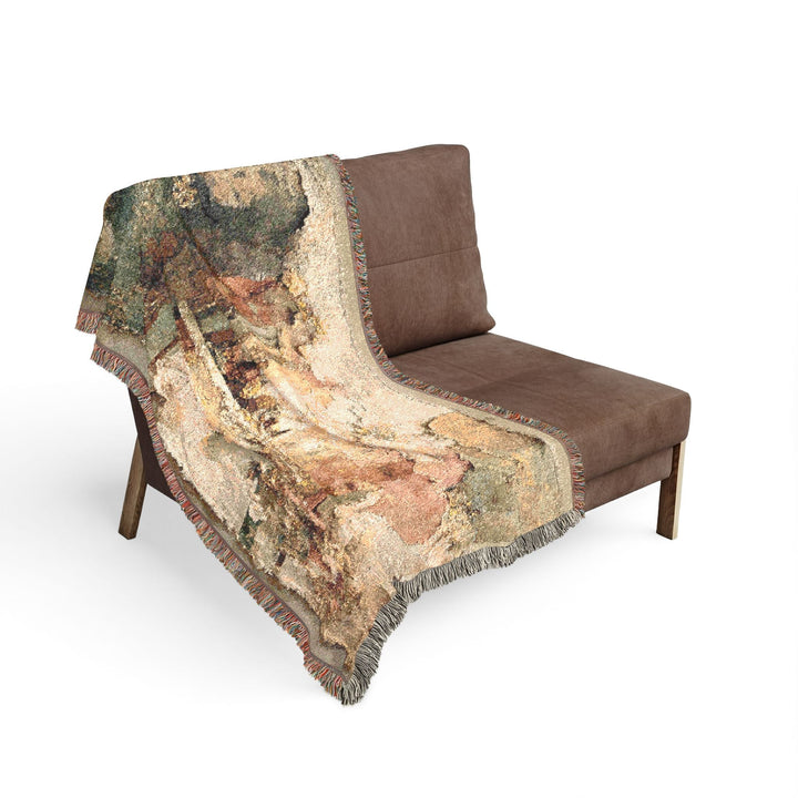 Home Is Not a Place — Woven Throw Blanket by Teo Teglia