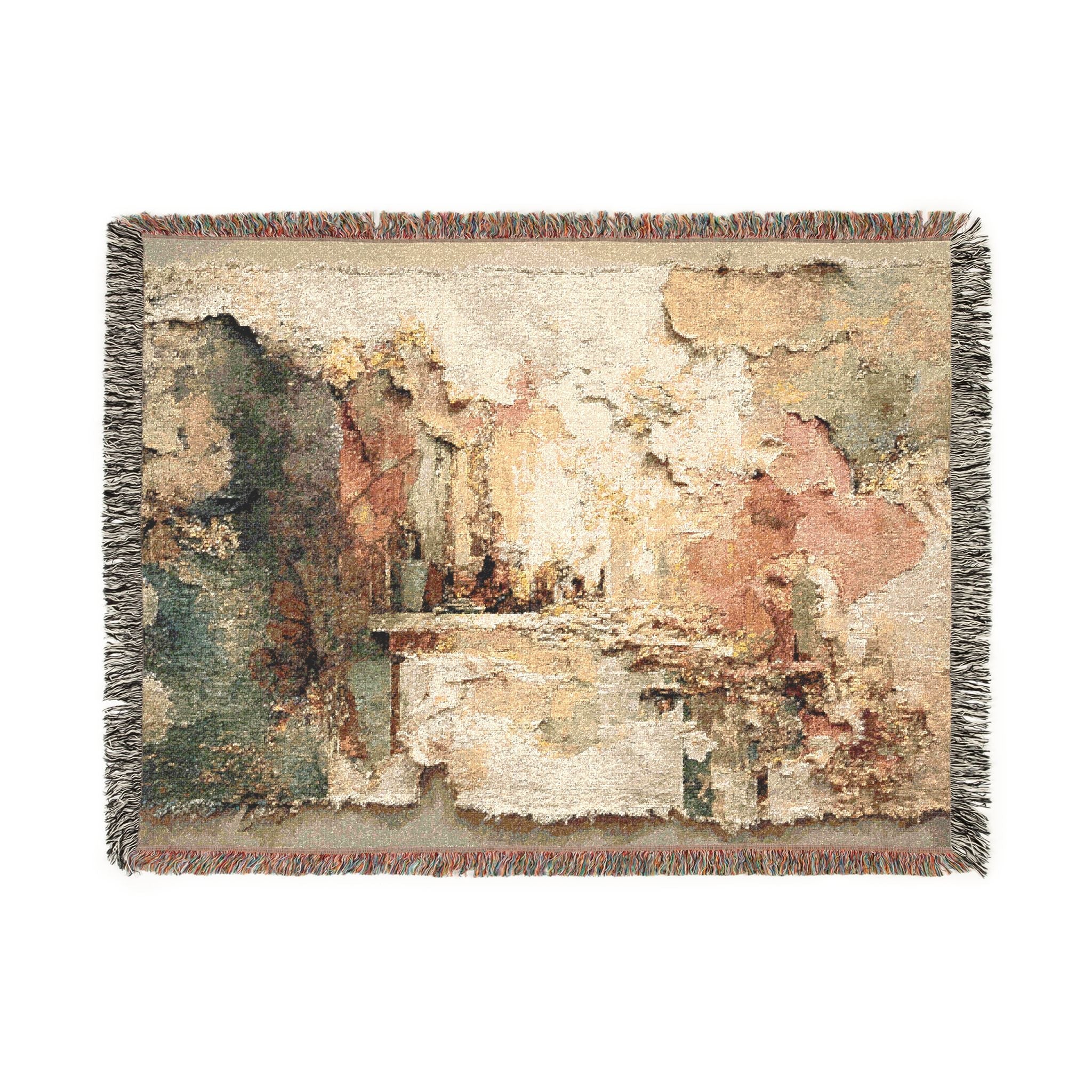 Home Is Not a Place — Woven Throw Blanket by Teo Teglia