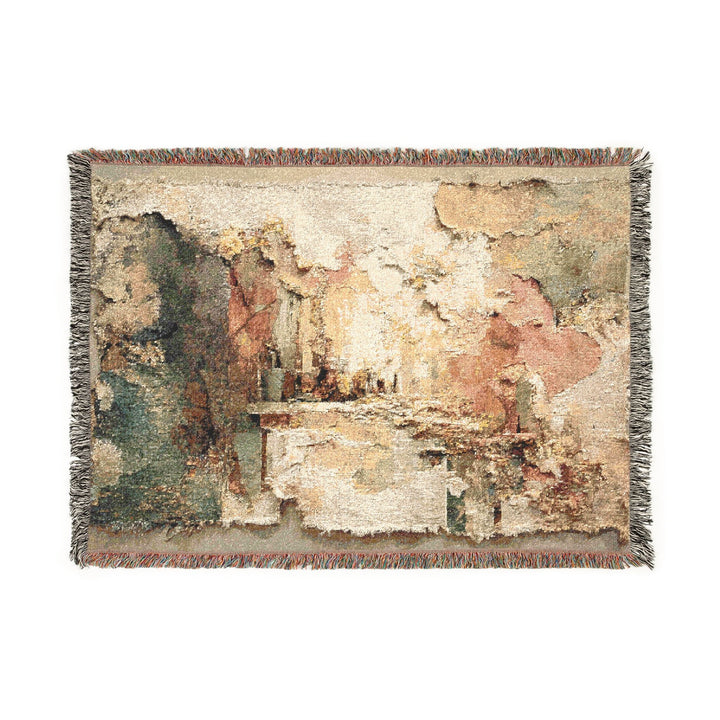 Home Is Not a Place — Woven Throw Blanket by Teo Teglia