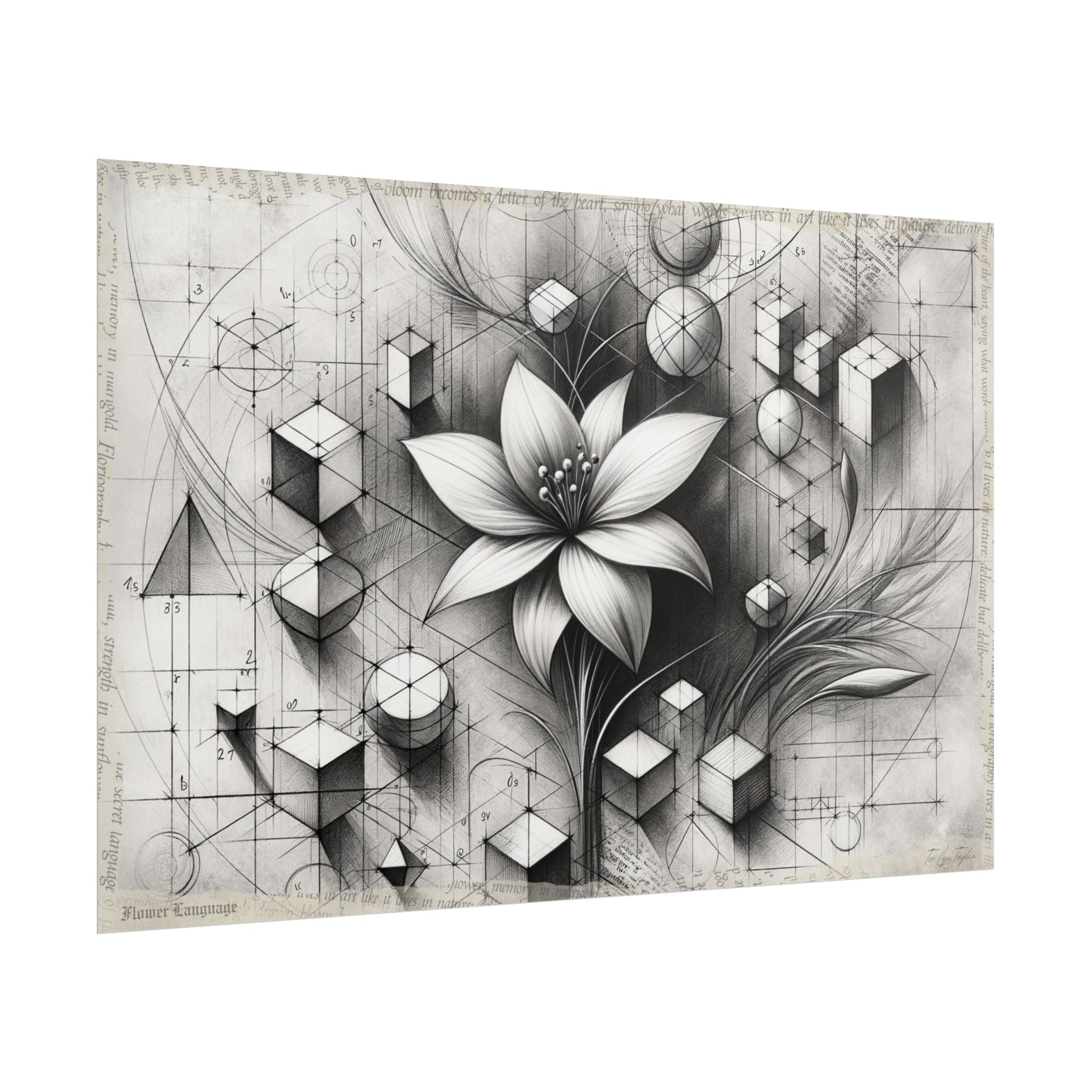 Hope Blooms from Geometry - Art Print by Teo Teglia Art