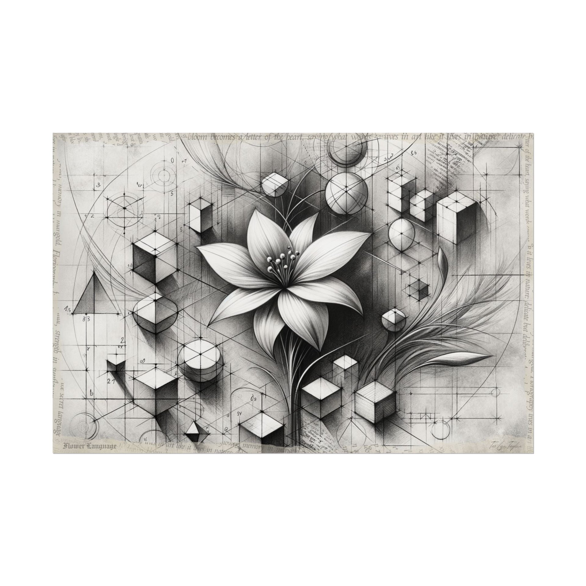 Hope Blooms from Geometry - Art Print by Teo Teglia Art