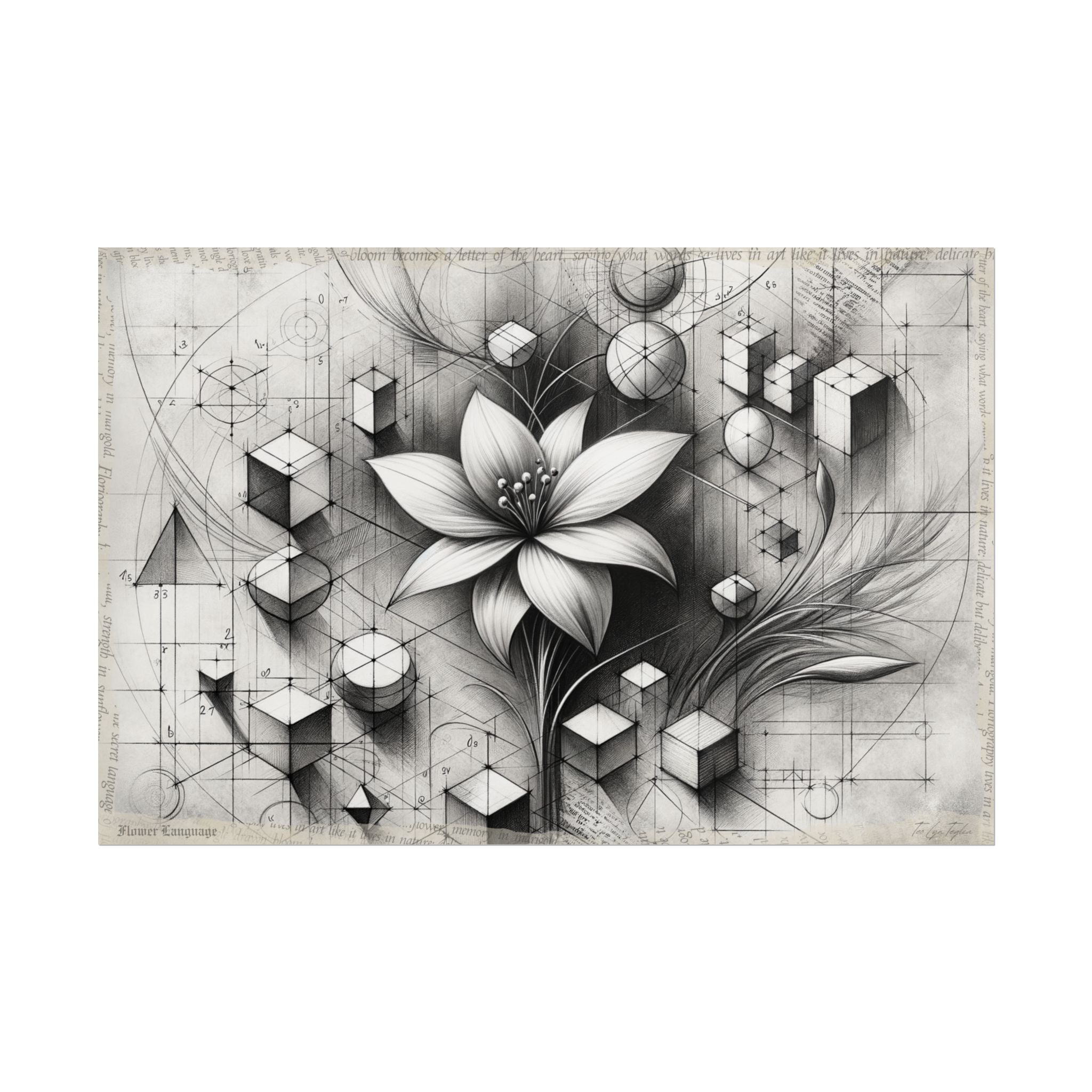 Hope Blooms from Geometry - Art Print by Teo Teglia Art