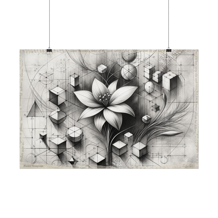 Hope Blooms from Geometry - Art Print by Teo Teglia Art
