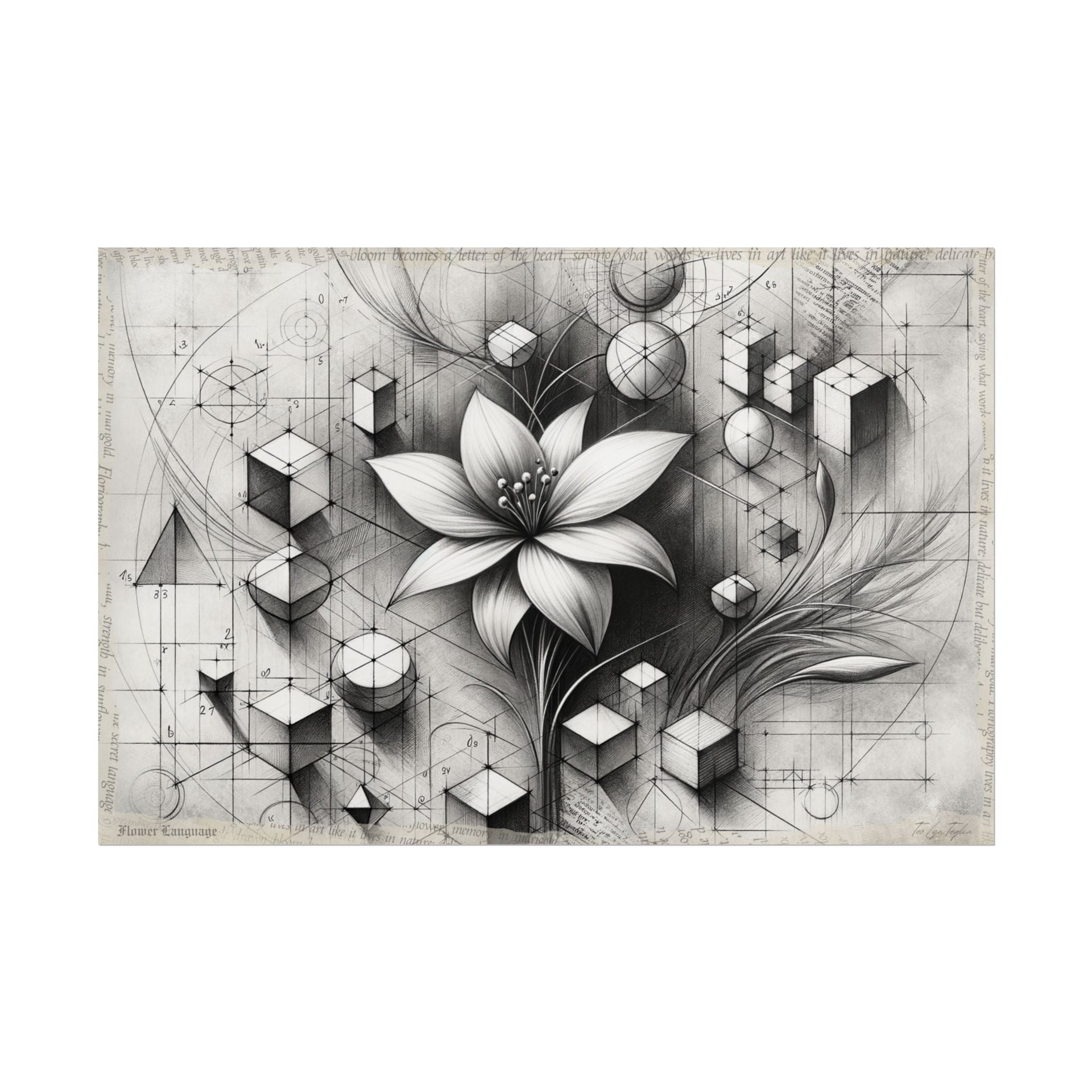 Hope Blooms from Geometry - Art Print by Teo Teglia Art