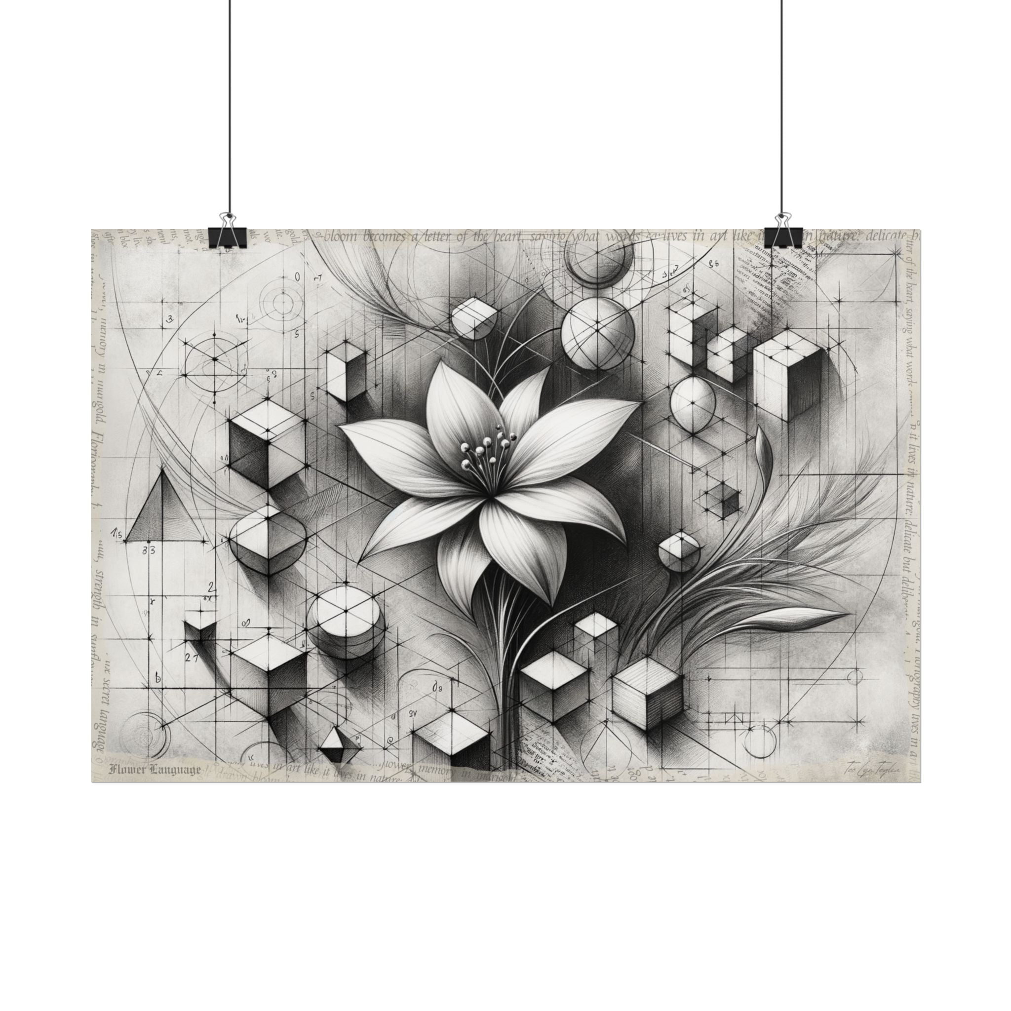 Hope Blooms from Geometry - Art Print by Teo Teglia Art