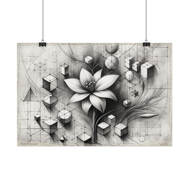 Hope Blooms from Geometry - Art Print by Teo Teglia Art