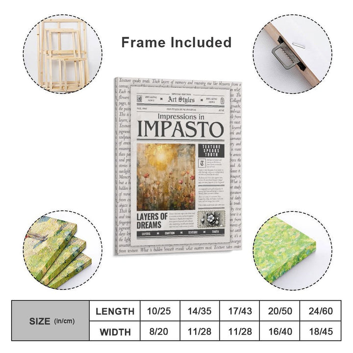 Impressions in Impasto - Art Styles Canvas by Teo Teglia Art