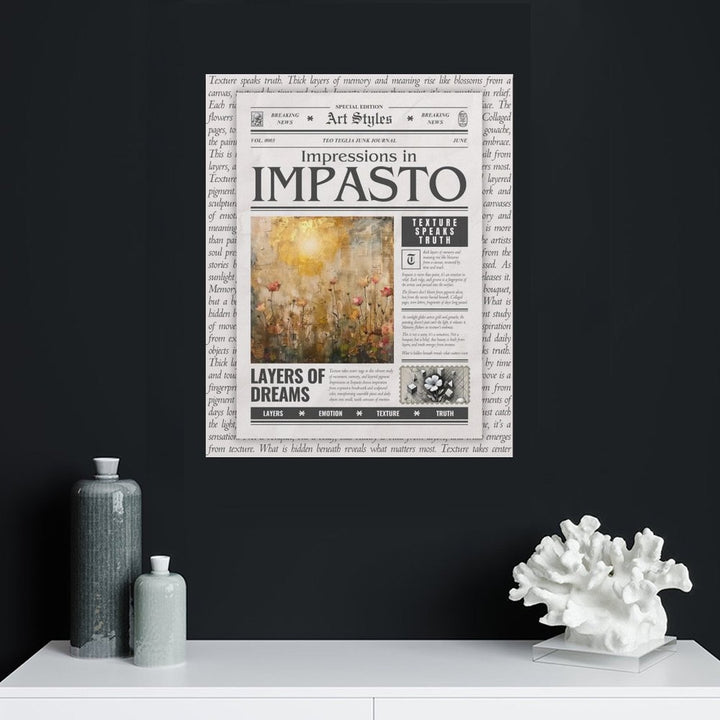 Impressions in Impasto - Art Styles Canvas by Teo Teglia Art