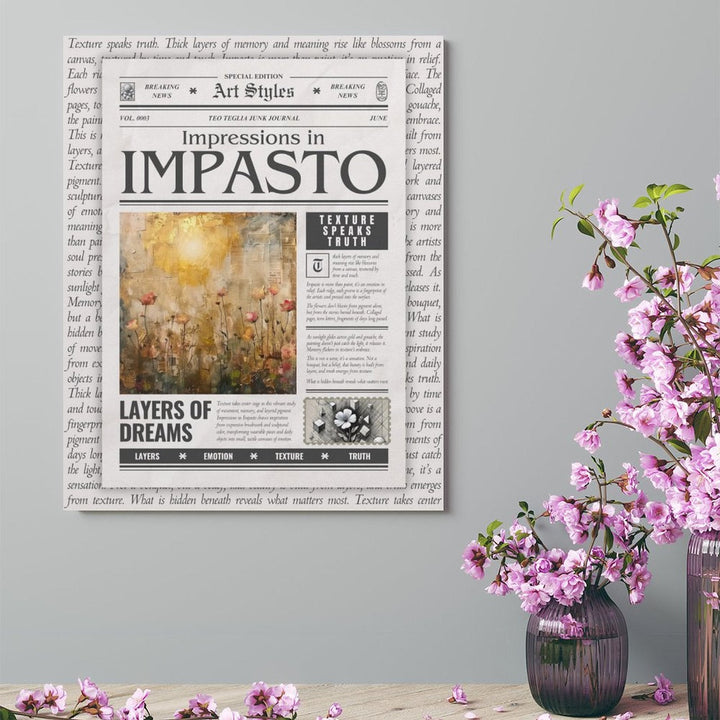Impressions in Impasto - Art Styles Canvas by Teo Teglia Art
