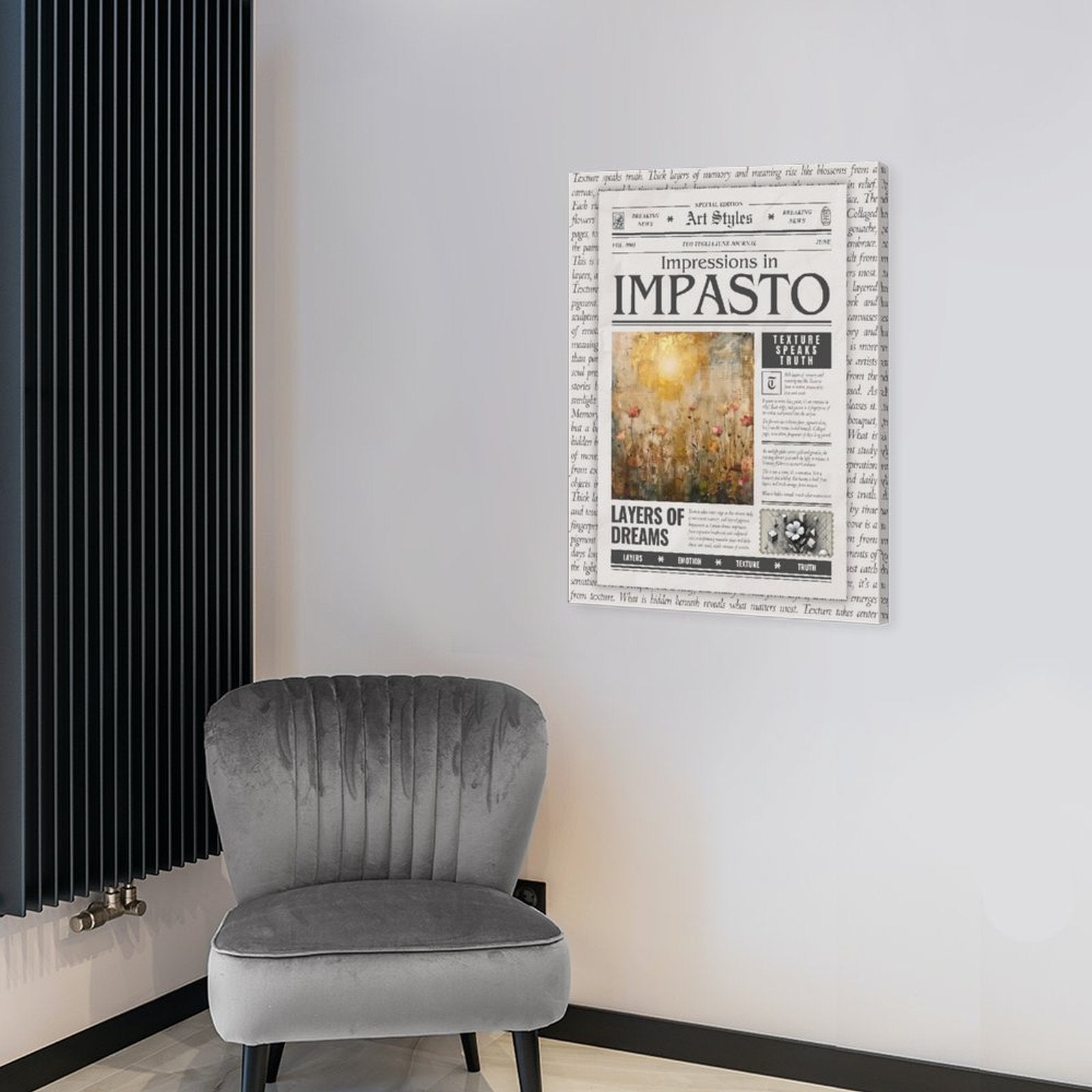 Impressions in Impasto - Art Styles Canvas by Teo Teglia Art