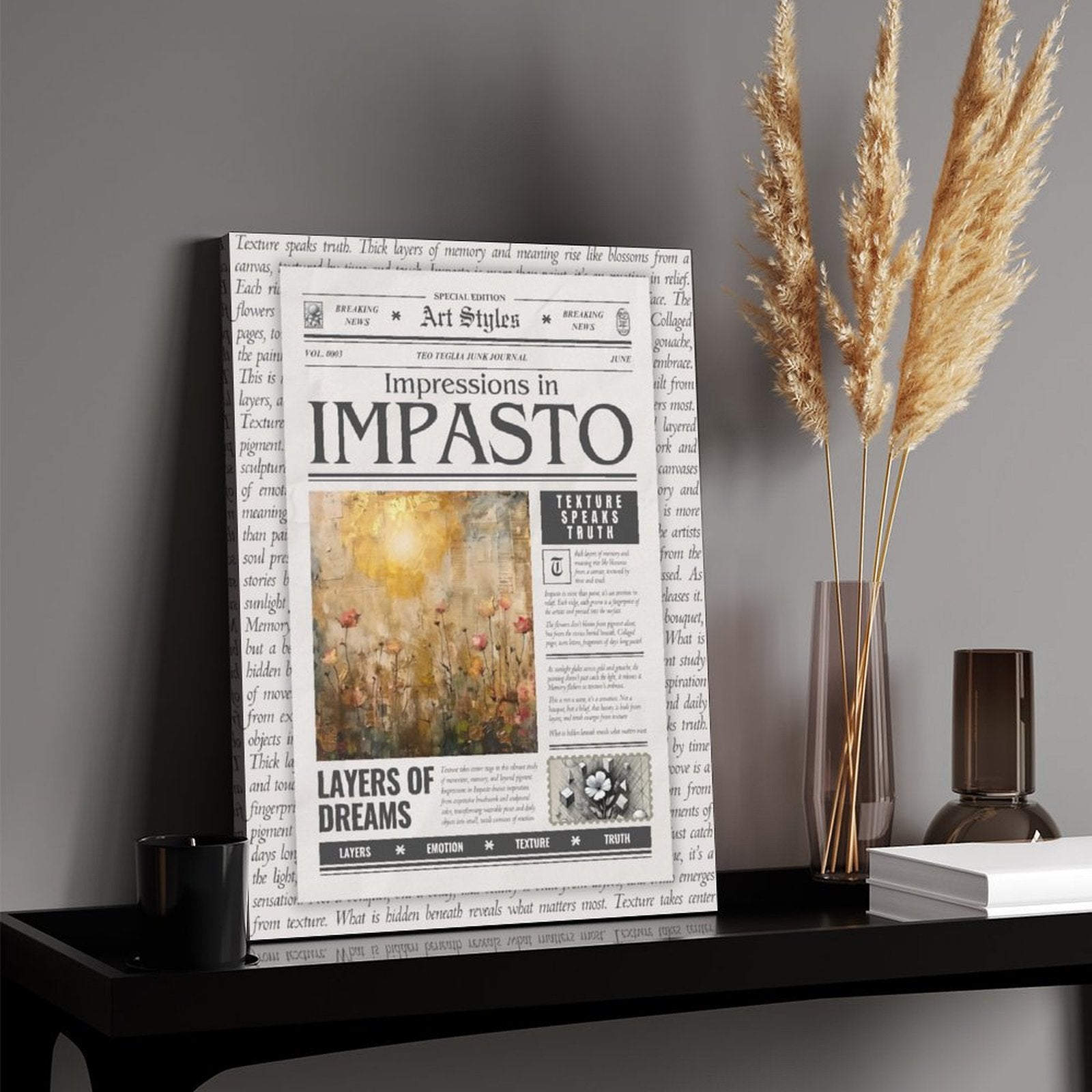 Impressions in Impasto - Art Styles Canvas by Teo Teglia Art
