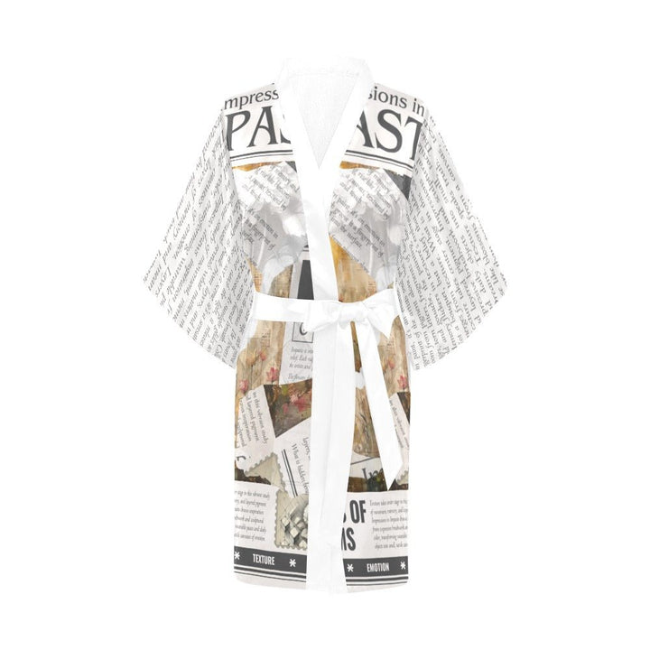 Impressions in Impasto - Artful Kimono Robe by Teo Teglia Art