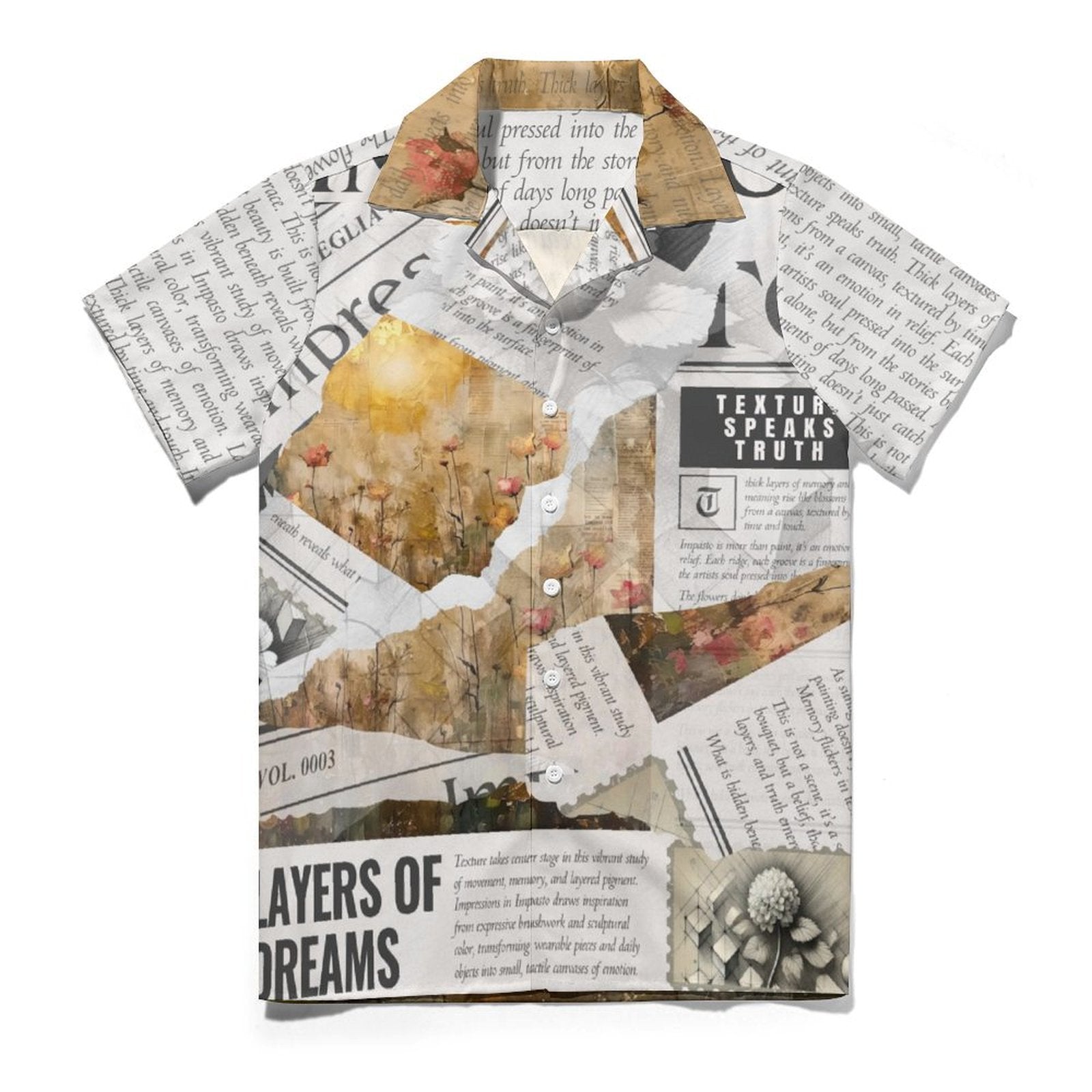 Impressions in Impasto - Cuban Collar Shirt by Teo Teglia Art