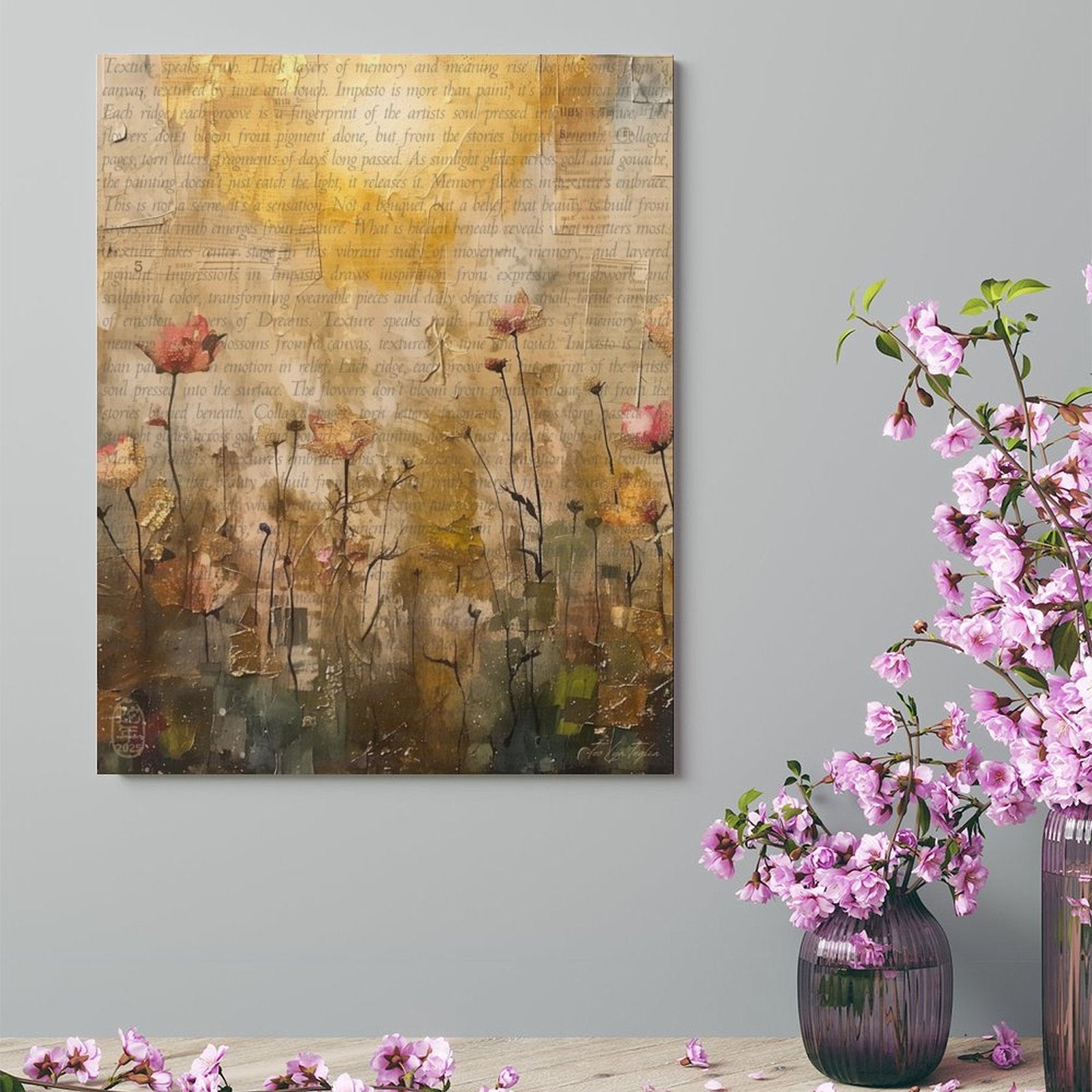 Impressions in Impasto - Floral Painting Canvas by Teo Teglia Art