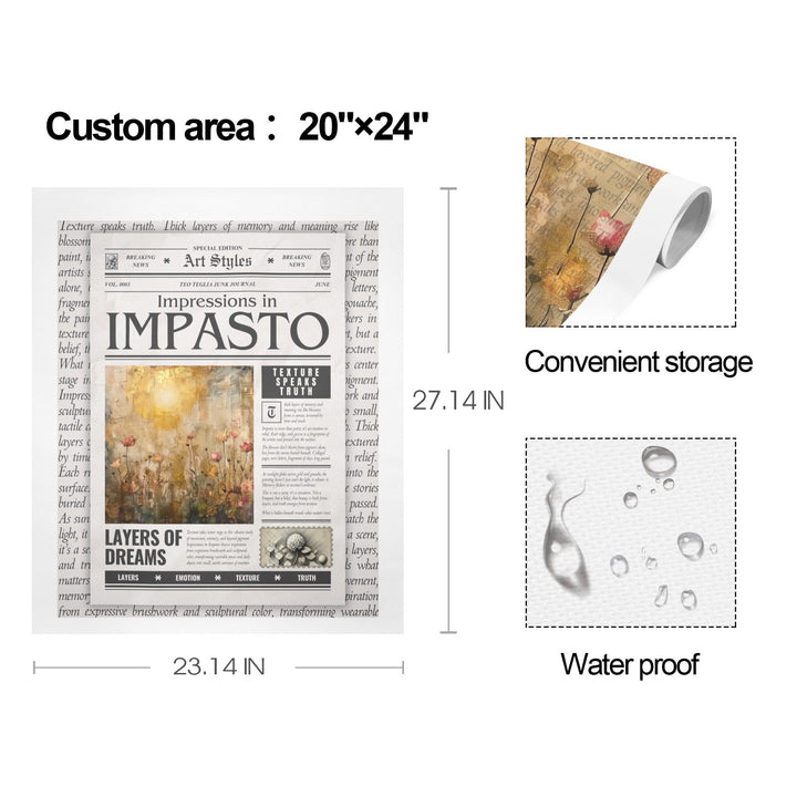 Impressions in Impasto - Gallery Art Print Set of 3 by Teo Teglia Art