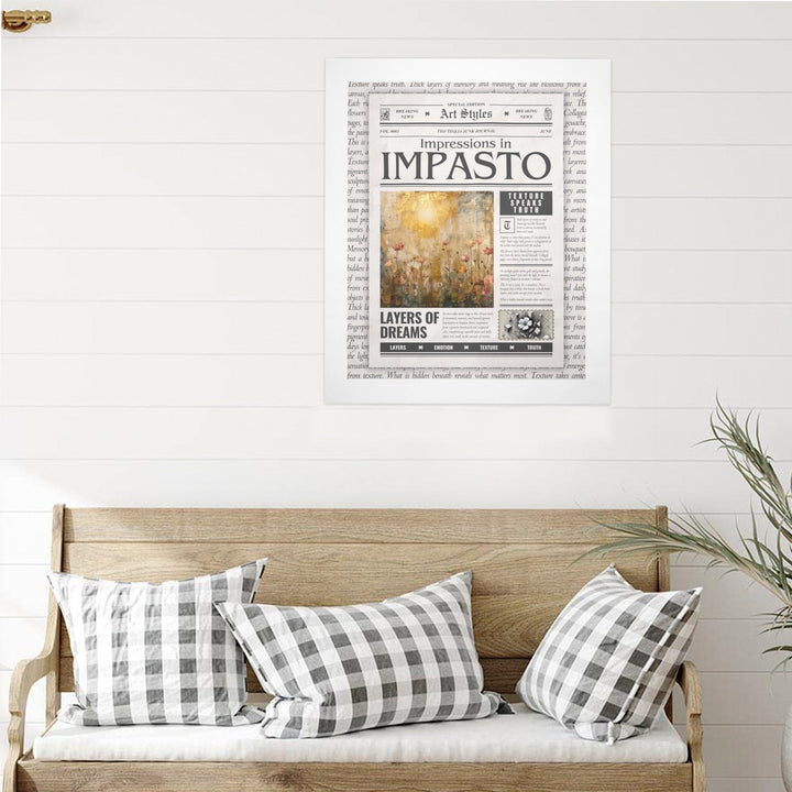 Impressions in Impasto - Gallery Art Print Set of 3 by Teo Teglia Art