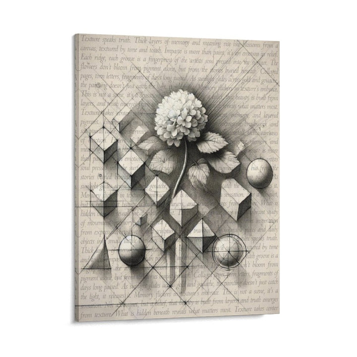 Impressions in Impasto - Pencil Sketch on Canvas by Teo Teglia Art
