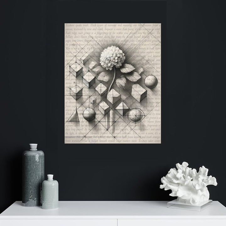 Impressions in Impasto - Pencil Sketch on Canvas by Teo Teglia Art
