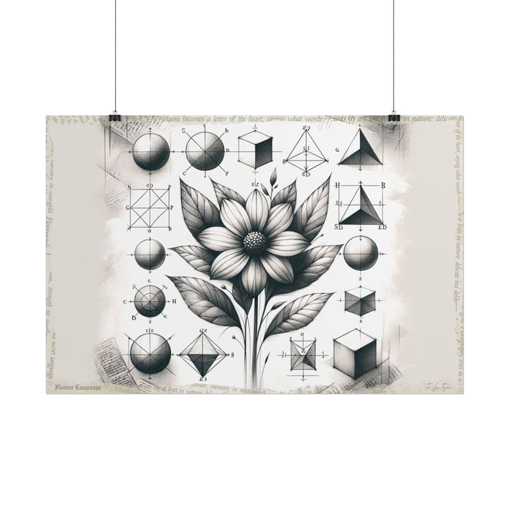 Innocence Blossoms in Geometry - Art Print by Teo Teglia Art