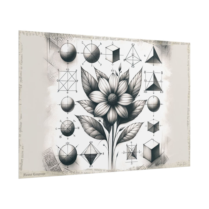 Innocence Blossoms in Geometry - Art Print by Teo Teglia Art