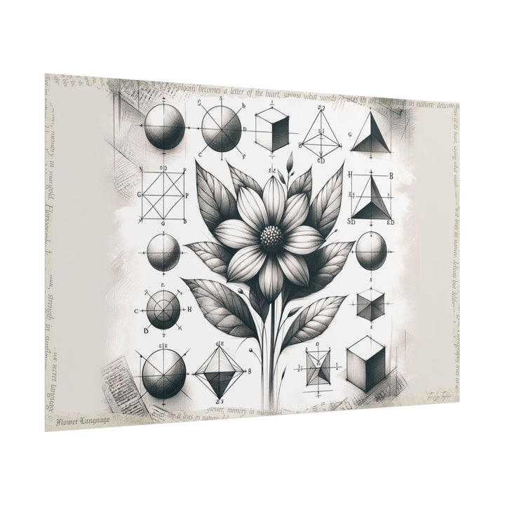 Innocence Blossoms in Geometry - Art Print by Teo Teglia Art