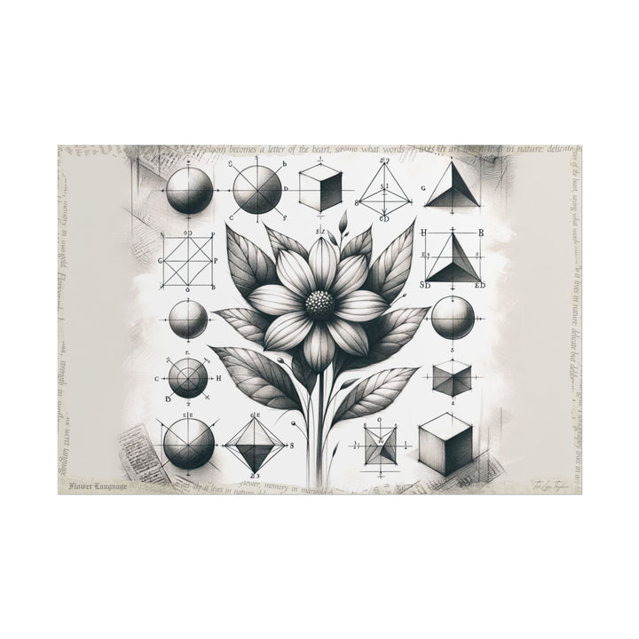 Innocence Blossoms in Geometry - Art Print by Teo Teglia Art