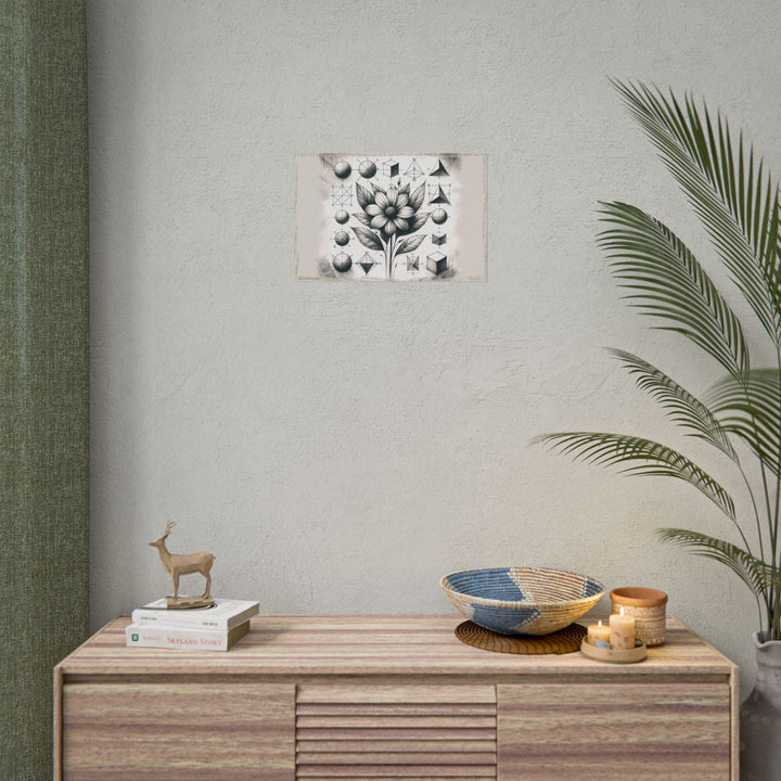 Innocence Blossoms in Geometry - Art Print by Teo Teglia Art